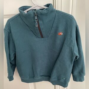 Boy's Blue Half-Zip Sweater